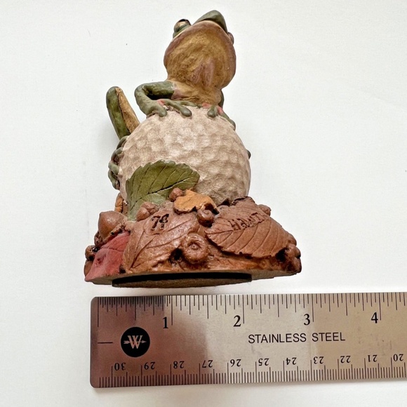 1991 Tim Wolfe HAWTHORN Frog on GOLF BALL  Cairn Studi - Picture 6 of 8